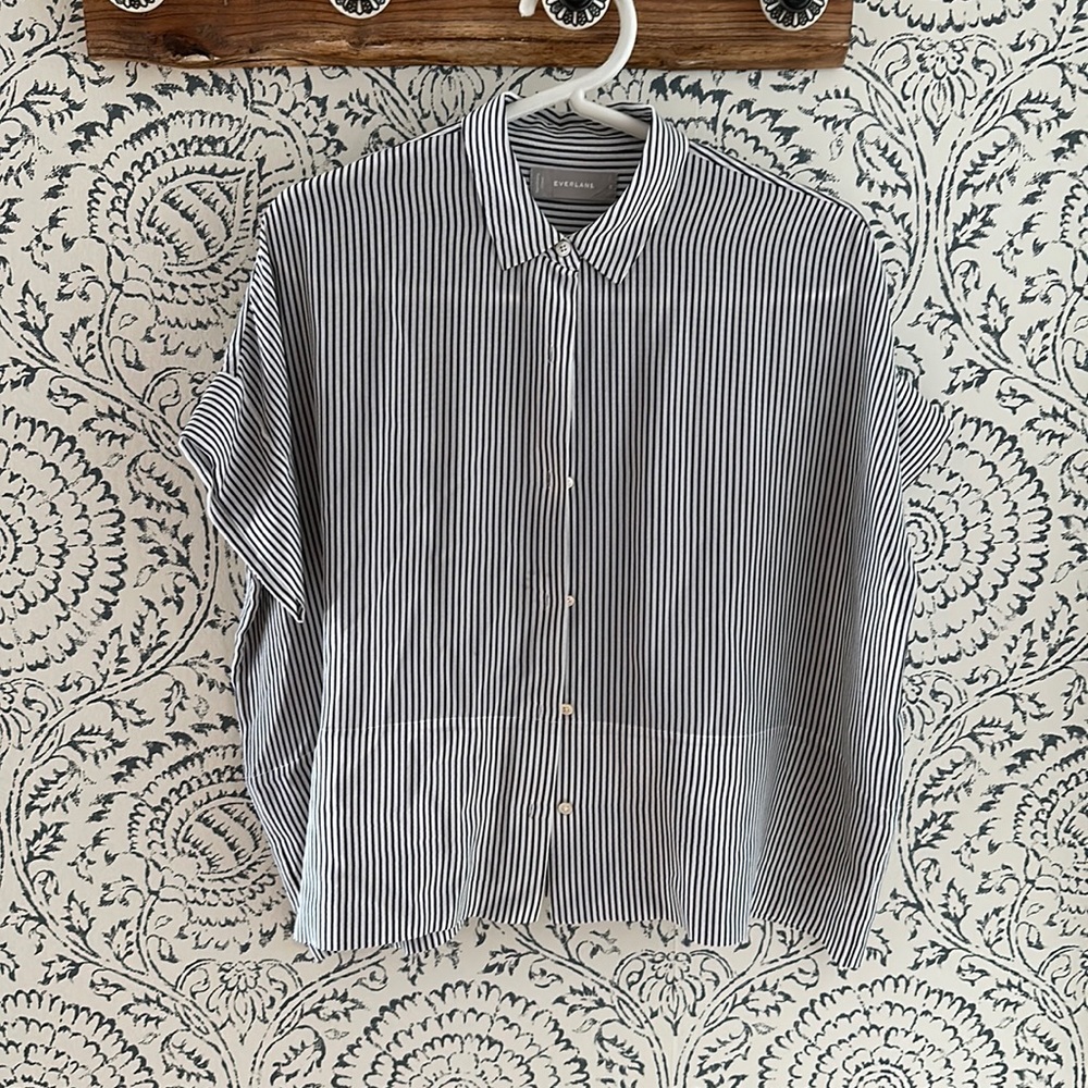Wide Everlane Silk Top